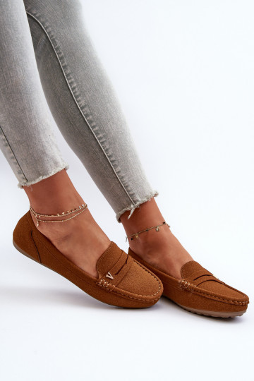 Mocassins pour femmes modèle classique de couleur marron Iramarie 2
