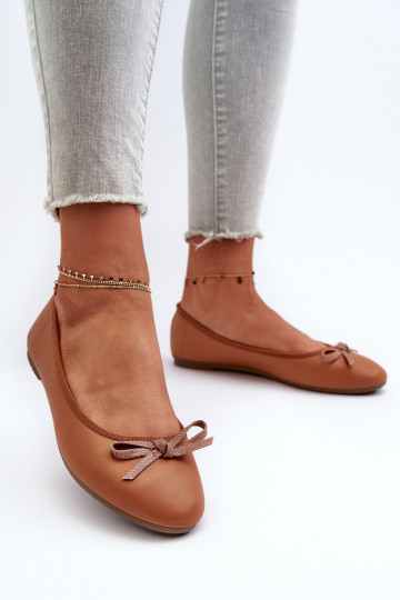 Ballerines Eko avec rubans marron Sandelal