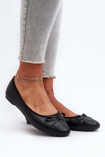 Ballerines Eko avec rubans de couleur noire Sandelal 2