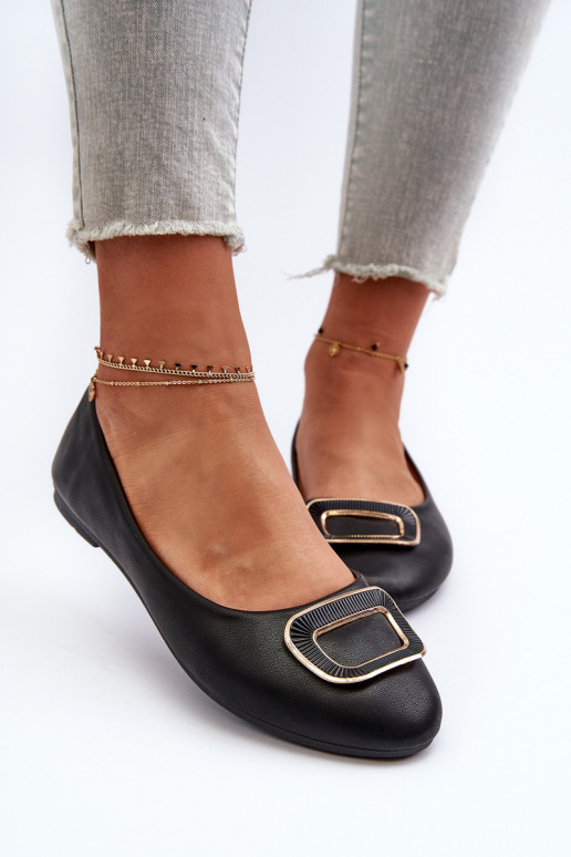 Ballerines avec ornements Eko noir Enicoria Ballerines avec ornements Eko noir Enicoria