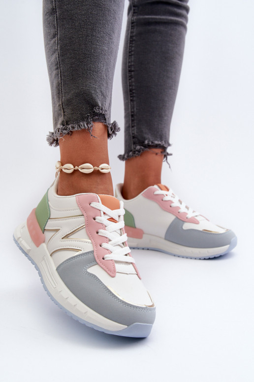 Chaussures modèle baskets en cuir écologique de différentes couleurs Kaimans