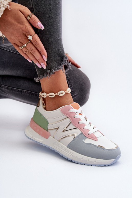 Chaussures modèle baskets en cuir écologique de différentes couleurs Kaimans