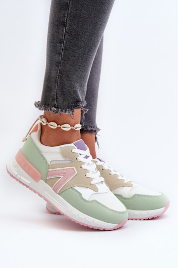 Chaussures modèle baskets en cuir écologique de différentes couleurs Vinelli