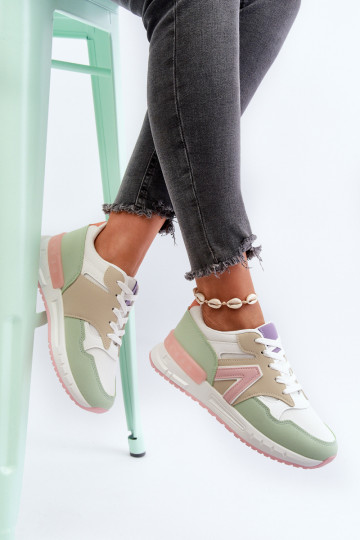 Chaussures modèle baskets en cuir écologique de différentes couleurs Vinelli 2