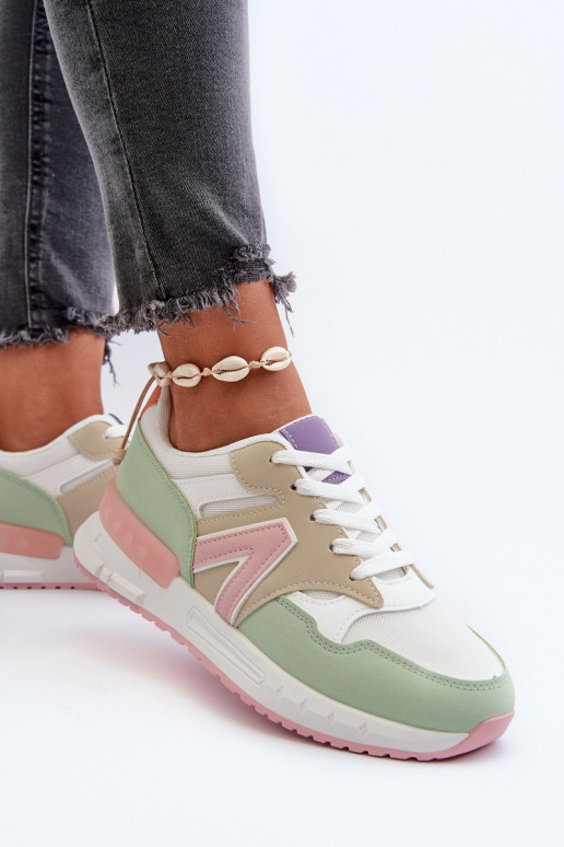 Chaussures modèle baskets en cuir écologique de différentes couleurs Vinelli