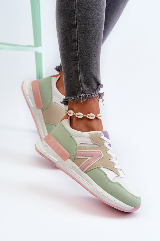 Chaussures modèle baskets en cuir écologique de différentes couleurs Vinelli