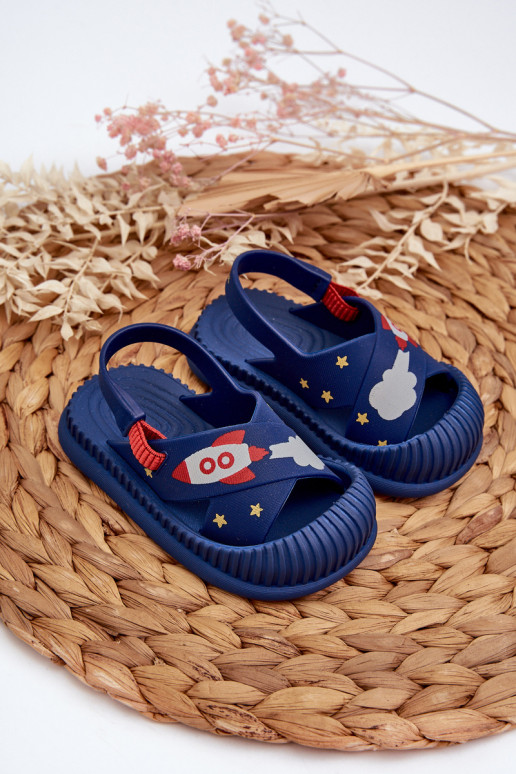 chaussons Enfants 83525 Ipanema Cute Baby bleu foncé
