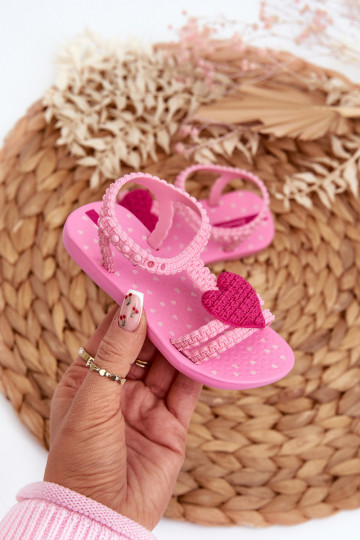 sandales Enfants avec coeurs 81997 Ipanema My First Baby rose