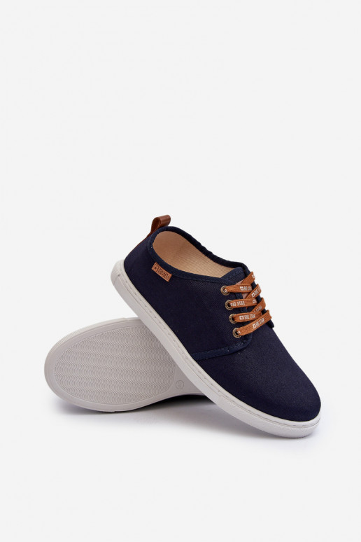 Baskets Chaussures de loisirs pour hommes Big Star NN176002 Memory Foam System bleu foncé Baskets Chaussures de loisirs pour hommes Big Star NN176002 Memory Foam System bleu foncé