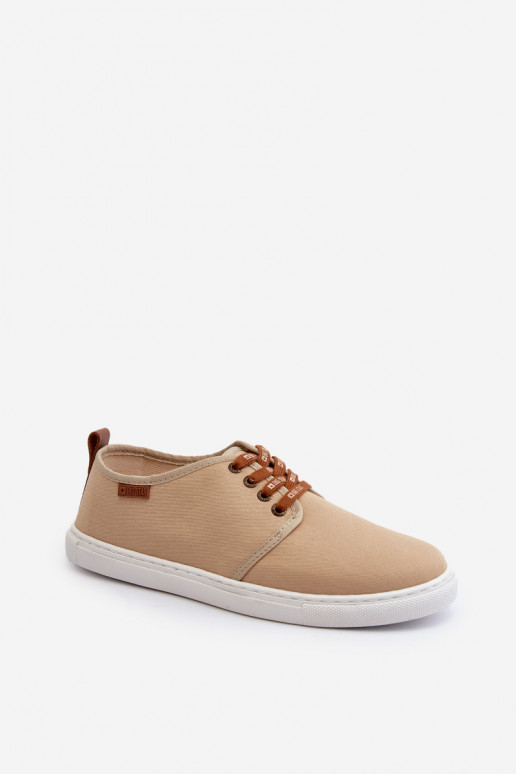 Baskets Chaussures de loisirs pour hommes Big Star NN176001 Memory Foam System beige