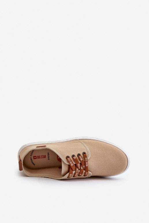 Baskets Chaussures de loisirs pour hommes Big Star NN176001 Memory Foam System beige