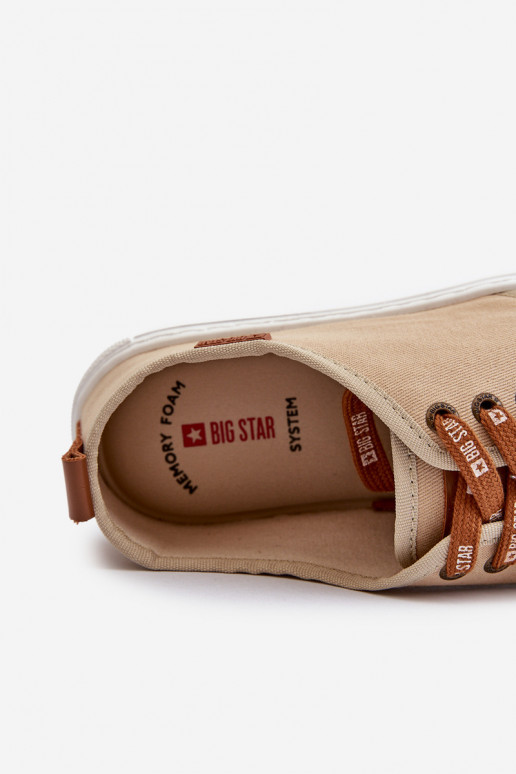 Baskets Chaussures de loisirs pour hommes Big Star NN176001 Memory Foam System beige