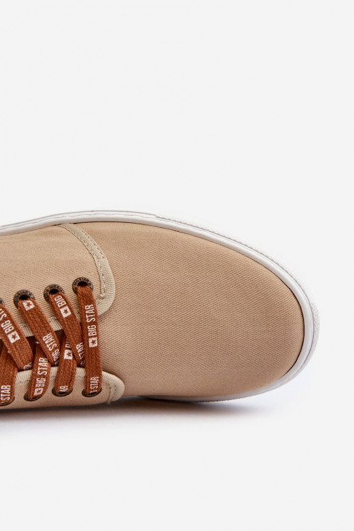 Baskets Chaussures de loisirs pour hommes Big Star NN176001 Memory Foam System beige