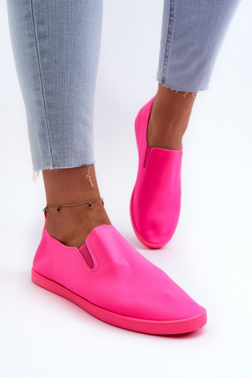 Baskets chaussures casual Slip-On couleur rose Lovinia