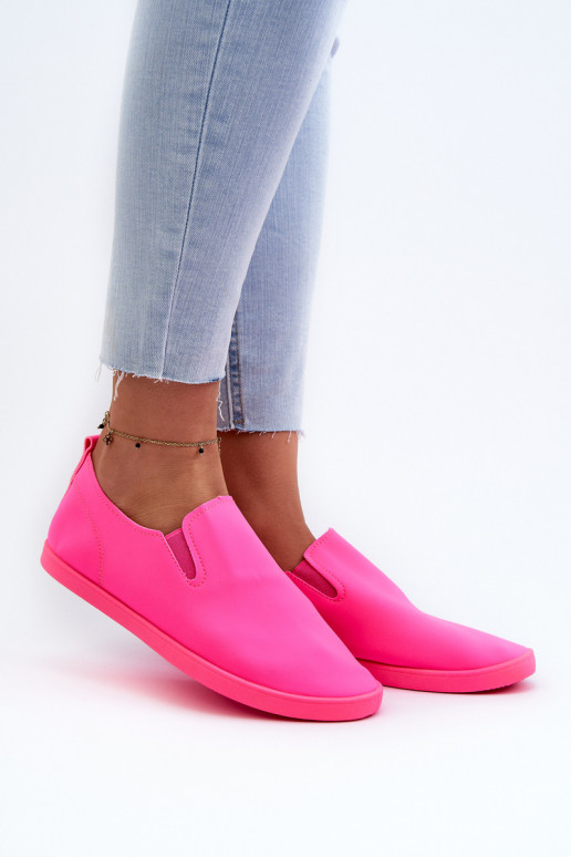Baskets chaussures casual Slip-On couleur rose Lovinia