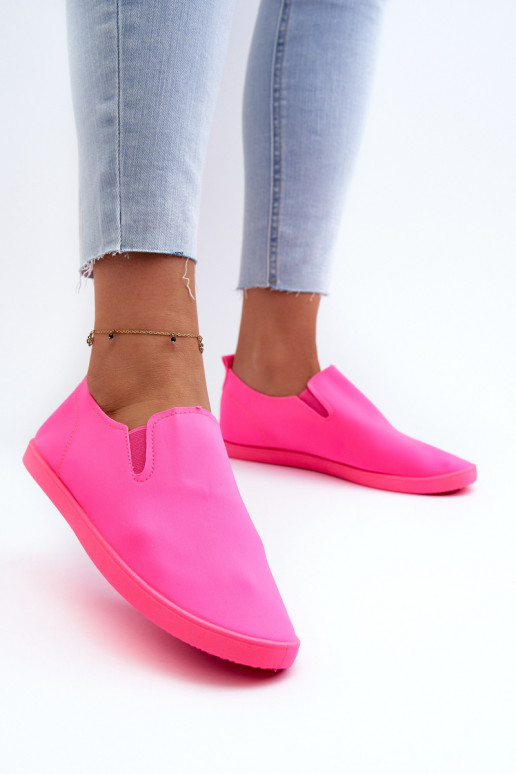 Baskets chaussures casual Slip-On couleur rose Lovinia