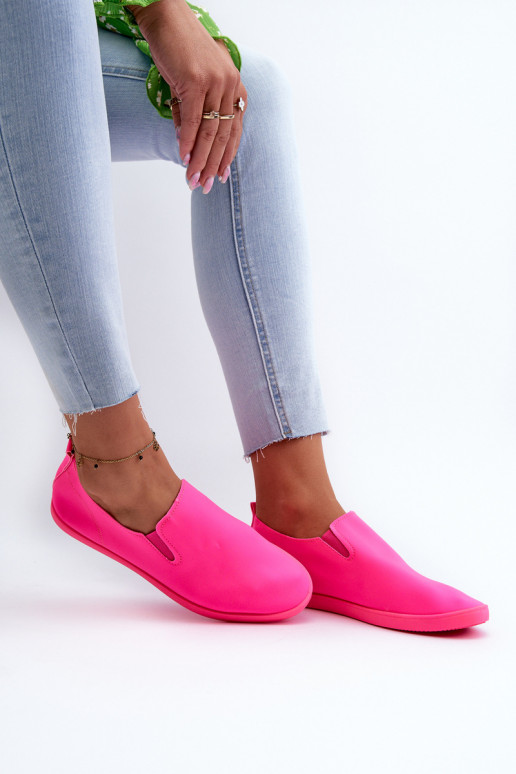 Baskets chaussures casual Slip-On couleur rose Lovinia