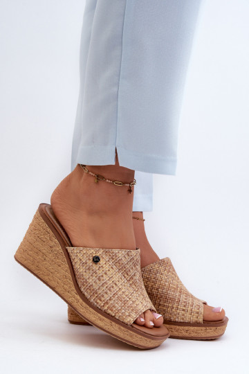 Chaussons femme Sergio Leone KL213 beige