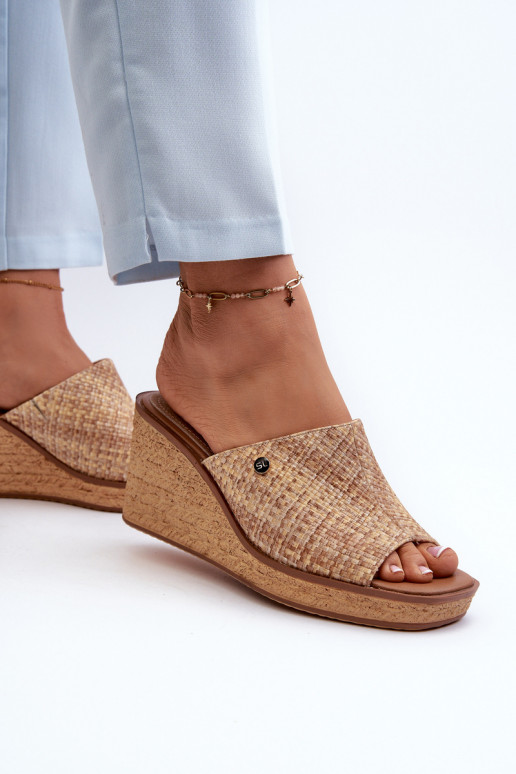 Chaussons femme Sergio Leone KL213 beige