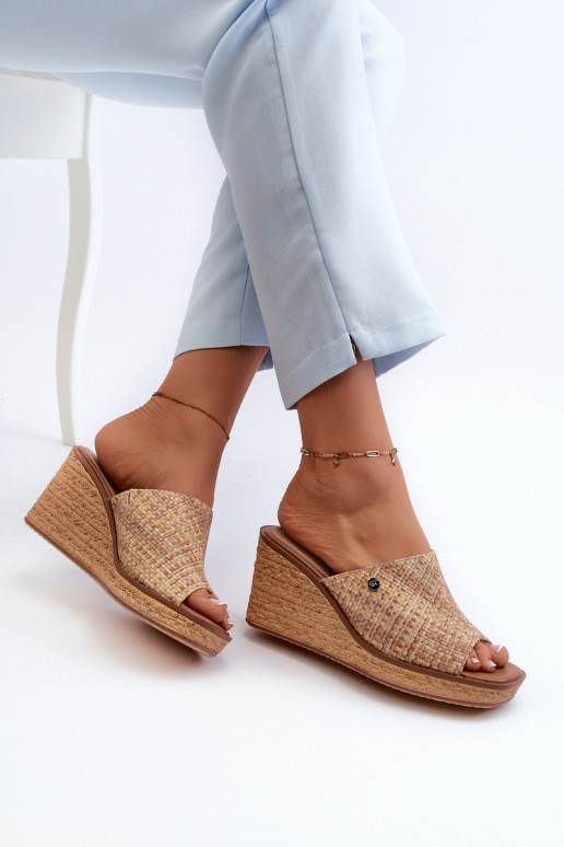 Chaussons femme Sergio Leone KL213 beige