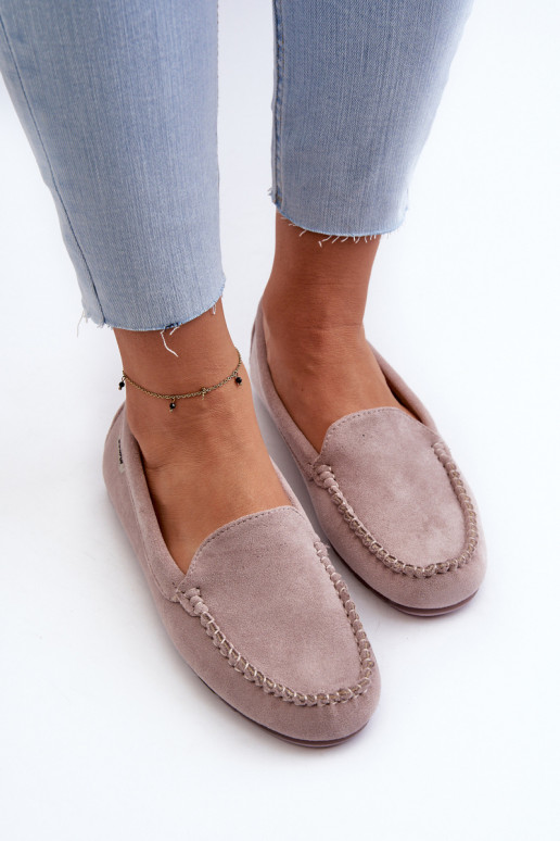 Mocassins Femme Daim Bio Violet Amrutia