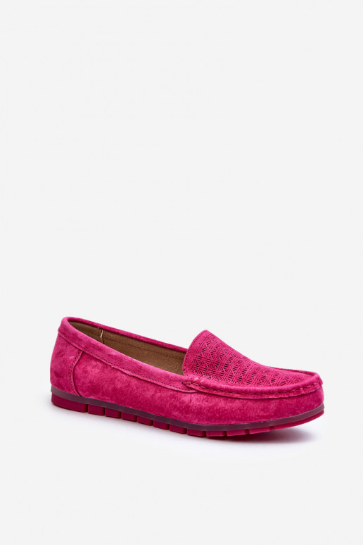 Mocassins suède rose S.Barski LR755 Mocassins suède rose S.Barski LR755