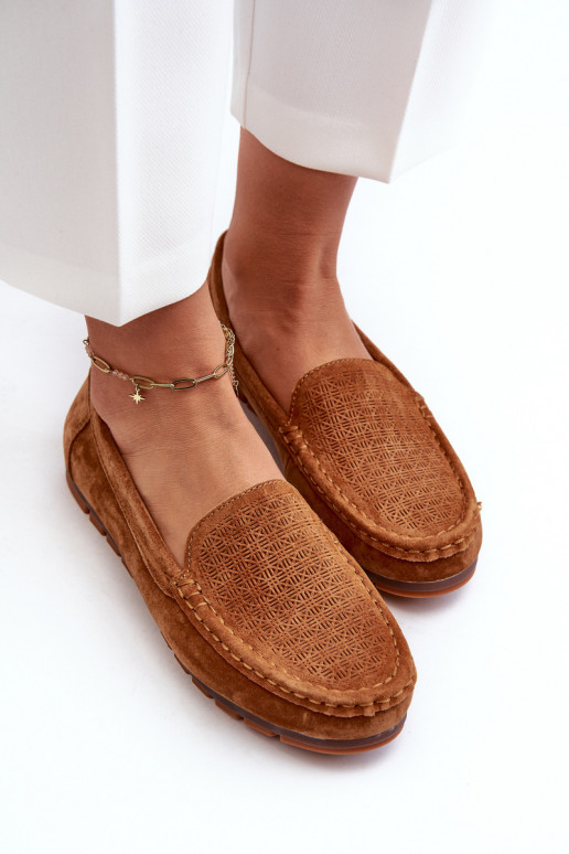 Mocassins en daim marron S.Barski LR755 Mocassins en daim marron S.Barski LR755