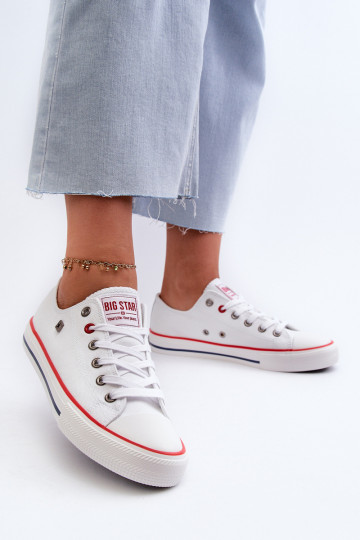 Chaussures de loisirs Big Star NN274656 HI-POLY SYSTEM couleur blanche