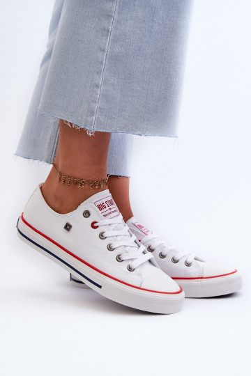 Chaussures de loisirs Big Star NN274656 HI-POLY SYSTEM couleur blanche 2