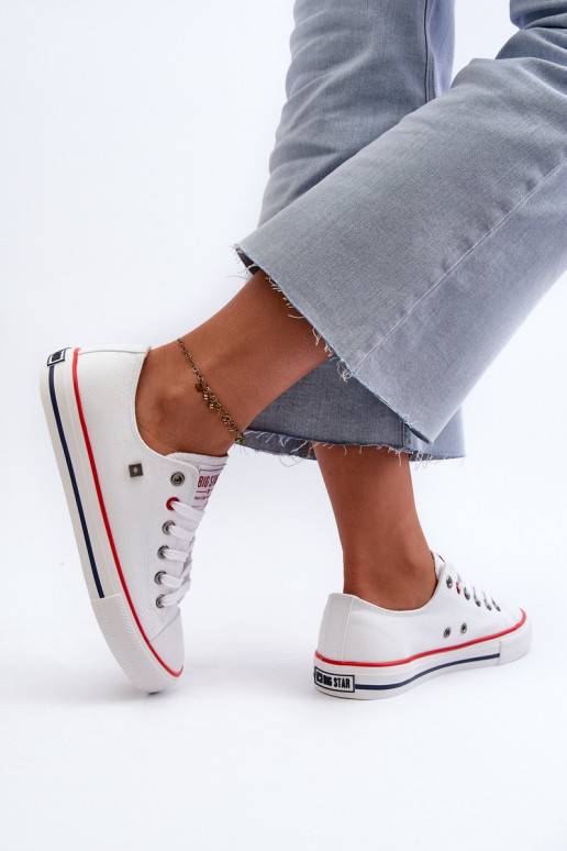 Chaussures de loisirs Big Star NN274656 HI-POLY SYSTEM couleur blanche