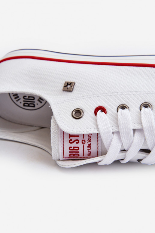 Chaussures de loisirs pour hommes Big Star NN174301 HI-POLY SYSTEM couleur blanche