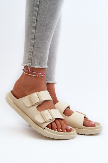 Chaussons légers à boucles Big Star NN274A752 beige 2