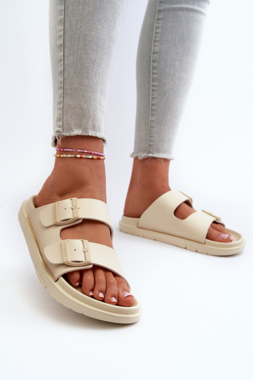 Chaussons légers à boucles Big Star NN274A752 beige