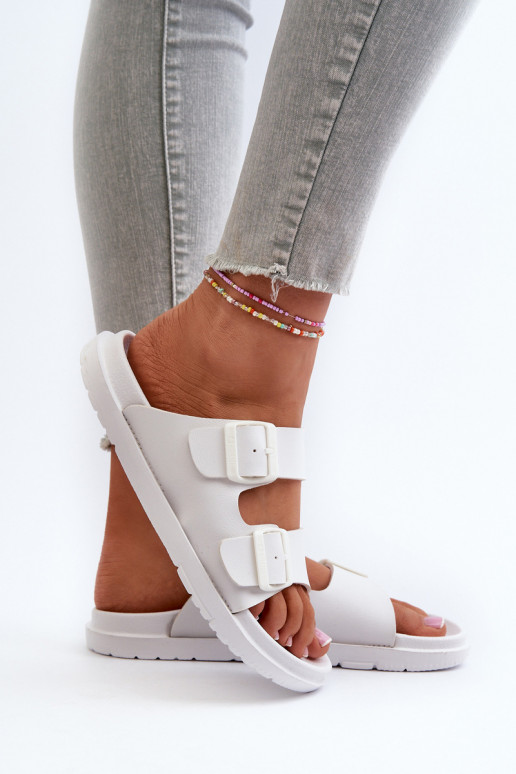 Chaussons légers à boucles Big Star NN274A751 couleur blanc Chaussons légers à boucles Big Star NN274A751 couleur blanc