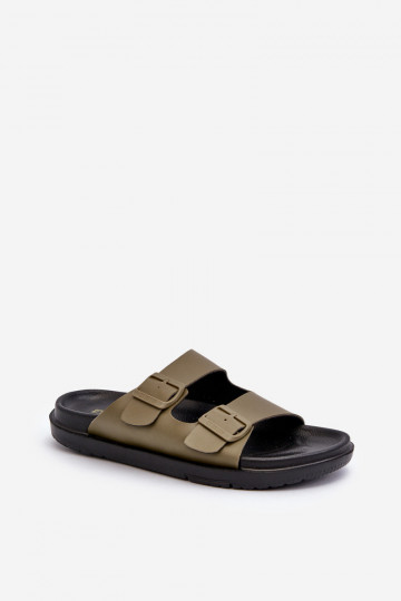 Chaussons homme légers à boucles Big Star NN174592 couleur kaki