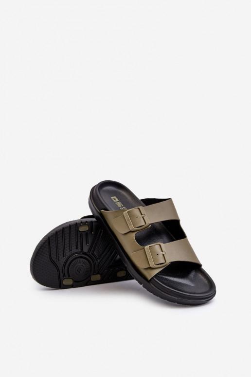 Chaussons homme légers à boucles Big Star NN174592 couleur kaki