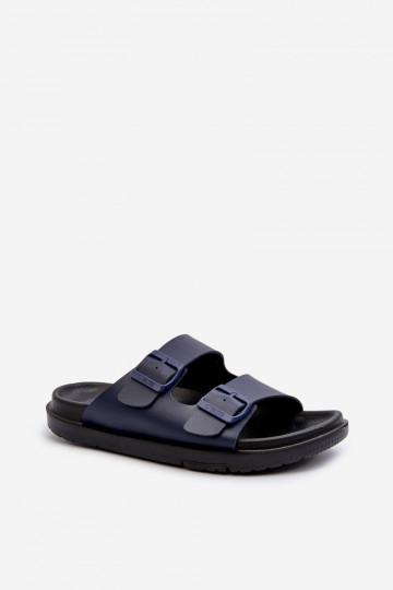 Chaussons légers pour hommes avec boucles Big Star NN174593 bleu foncé