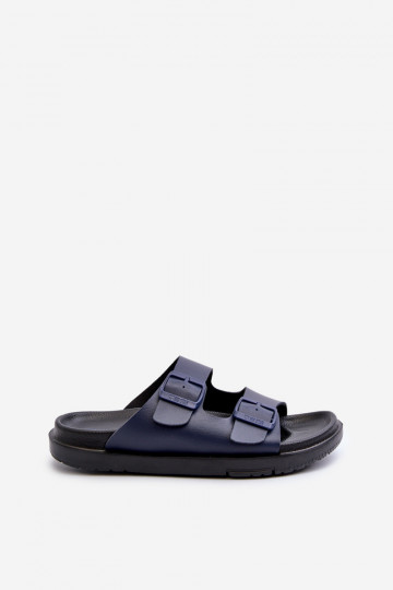 Chaussons légers pour hommes avec boucles Big Star NN174593 bleu foncé 2