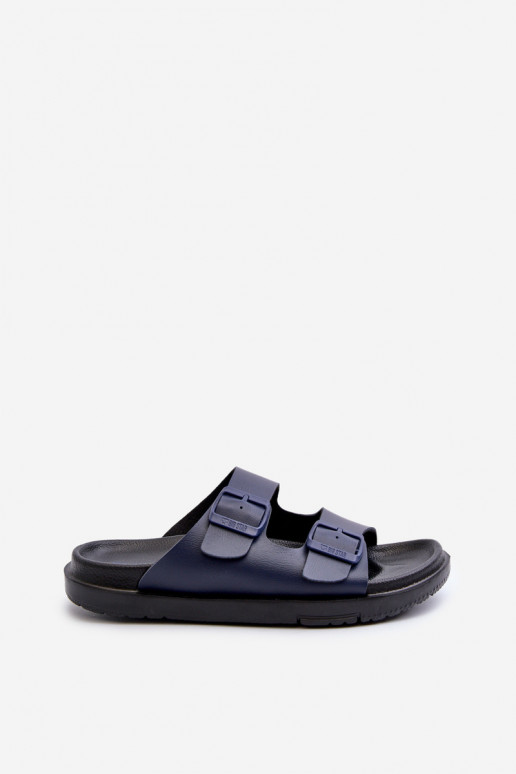Chaussons légers pour hommes avec boucles Big Star NN174593 bleu foncé