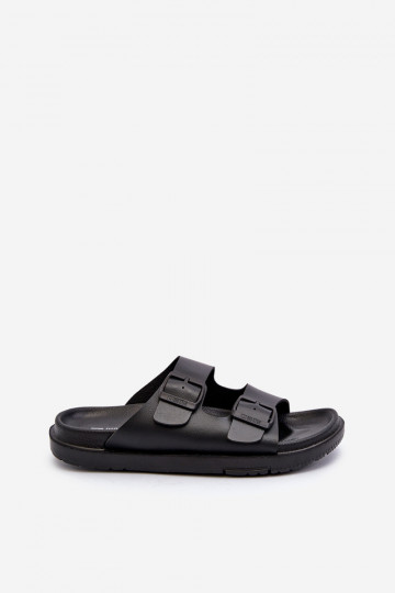 Chaussons légers pour hommes avec boucles Big Star NN174597 couleur noir 2