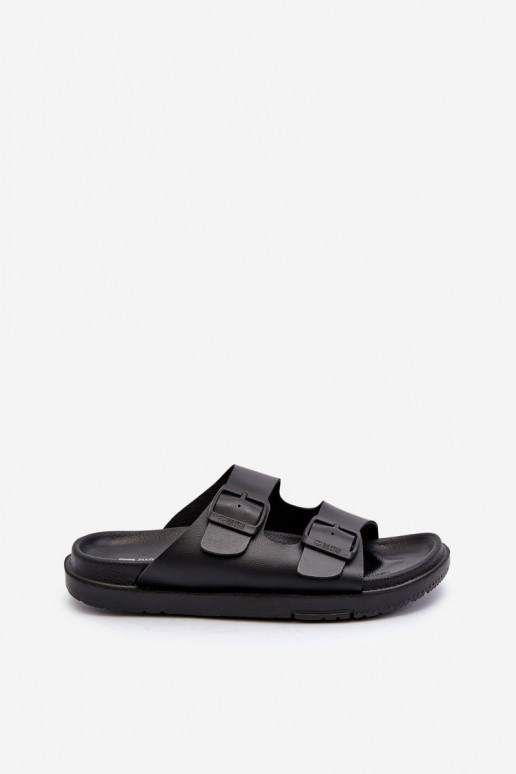 Chaussons légers pour hommes avec boucles Big Star NN174597 couleur noir