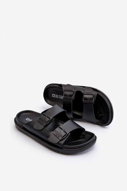 Chaussons légers pour hommes avec boucles Big Star NN174597 couleur noir