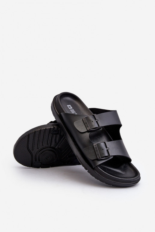 Chaussons légers pour hommes avec boucles Big Star NN174597 couleur noir