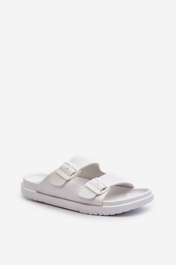Chaussons légers pour hommes avec boucles Big Star NN174594 couleur blanc