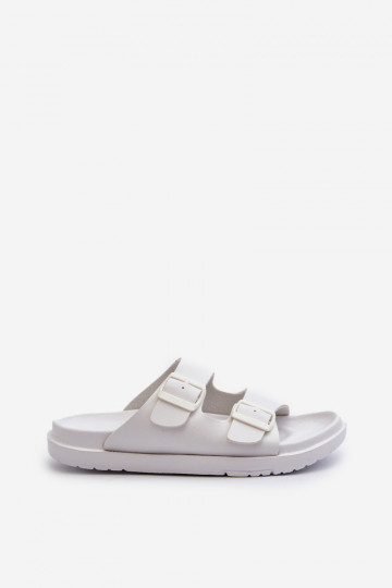 Chaussons légers pour hommes avec boucles Big Star NN174594 couleur blanc 2