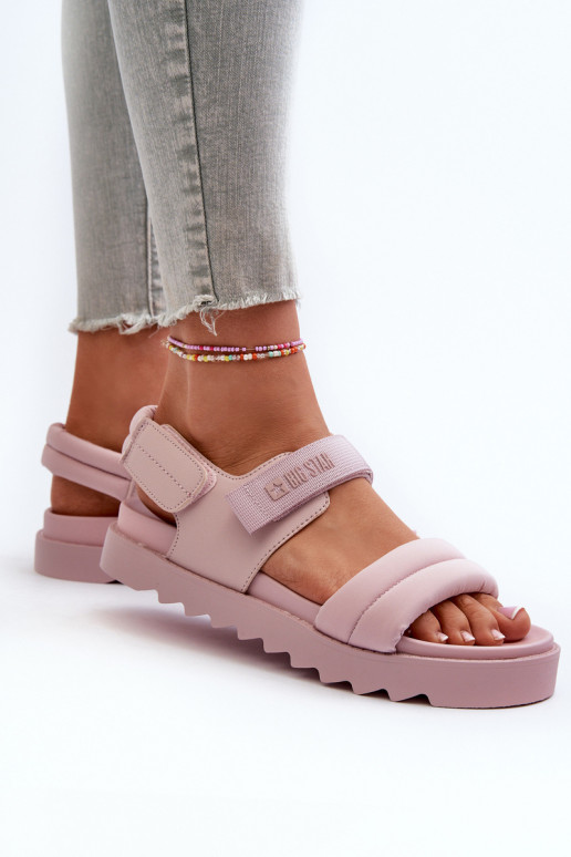 Sandales femme à plateforme Big Star NN274753 couleur rose