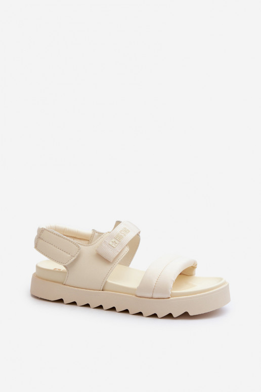 Sandales plateforme femme Big Star NN274751 beige
