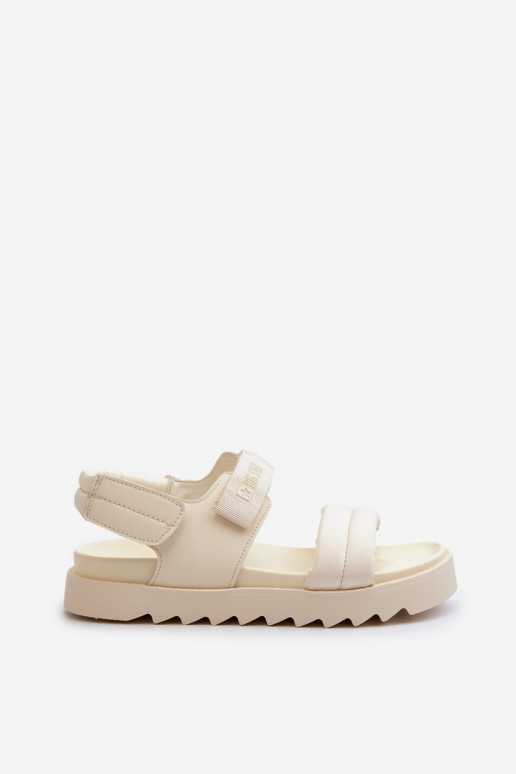 Sandales plateforme femme Big Star NN274751 beige