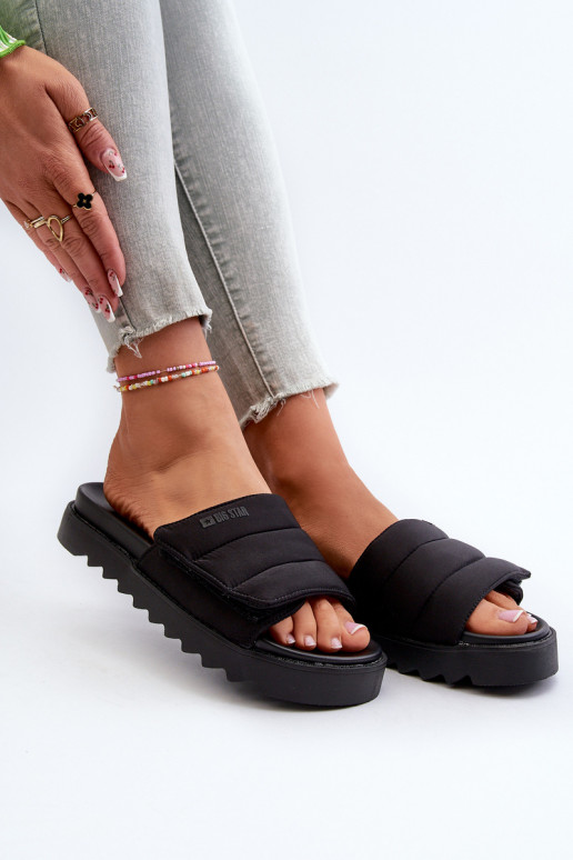 Chaussons avec plateforme Big Star NN274772 couleur noir