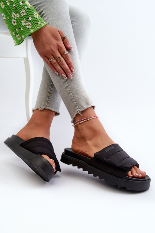 Chaussons avec plateforme Big Star NN274772 couleur noir